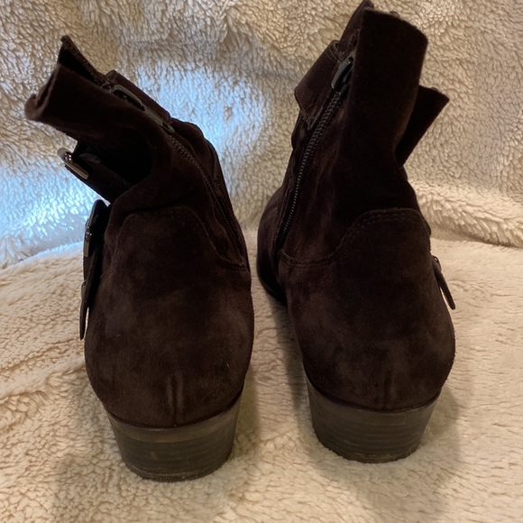 Paul Green Brown Suede Booties size 7 - Picture 2 of 5